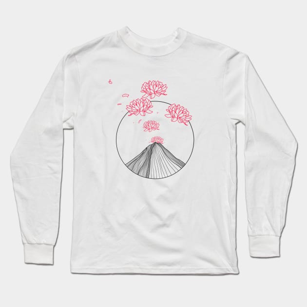 Volcano Long Sleeve T-Shirt by cuadrado